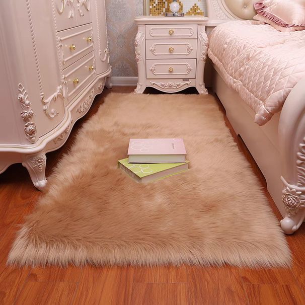 Hochwertiger, flauschiger Hochflorteppich – Ultraweicher, maschinengewebter Kunstwollteppich für den Innen- und Außenbereich – Modernes, minimalistisches Rechteckdesign_voghion.com