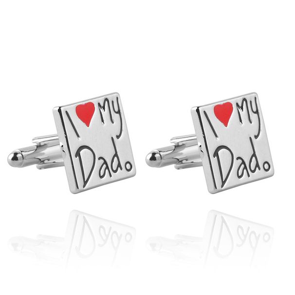 nuovi gemelli quadrati moda lettera d'amore coppia gemelli camicia_voghion.com