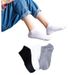 Calcetines de longitud media para hombre, color negro, blanco, gris, temporada de primavera y otoño, calcetines para mujer_voghion.com