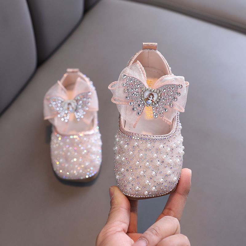 Version Girls Small, Medium and Large Children Princess Enojni čevlji Usnjeni čevlji Plesni čevlji Čevlji za predstave_voghion.com