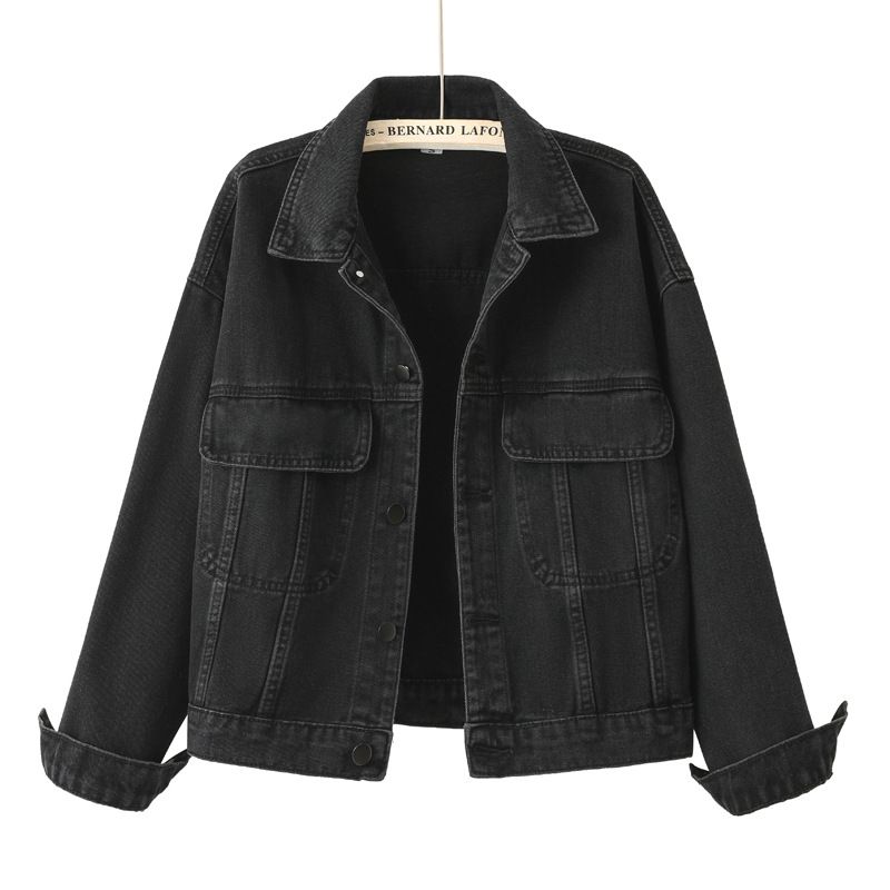 Denim-Retro-Hemdjacke für Damen, Denim-Oberteil, lockere Arbeitsjacke, beliebte Jacke_voghion.com