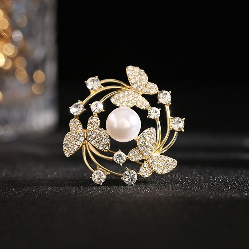 Spilla di lusso di alta gamma per donna, abito elegante, grazioso cappotto di lana, accessori per spille atmosferici e versatili, alla moda e personalizzati, spilla_voghion.com