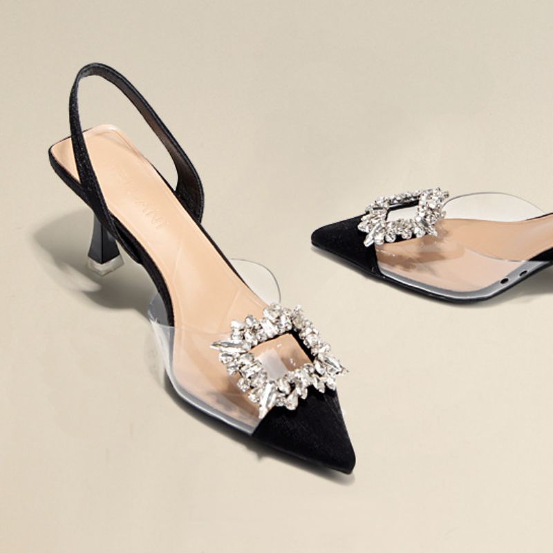Summer Women High Heels Shoes Luxury Crystal Women Sandals Designer Pointed Toe Pumps Transparent Sexy Women Sandalias De Mujer_voghion.com