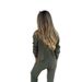 "Long-Sleeve Button-Up Cardigan & Drawstring Jogger Set – Streetwear Minimalist (Army Green/Grey/Khaki)"_voghion.com