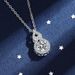 vendita calda collana in argento S925 per donna D colore diamante 1 carato moissanite ciondolo zucca moda produttore per conto dei beni_voghion.com