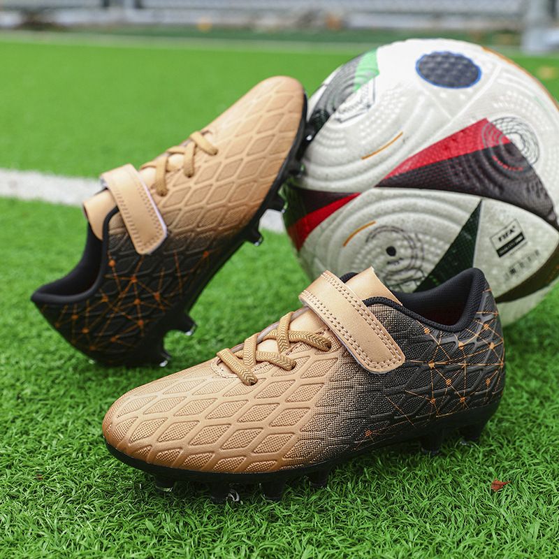 Magic Tape Long Spikes Boys And Girls Youth Large Size Professional Competition Training Football Shoes_voghion.com