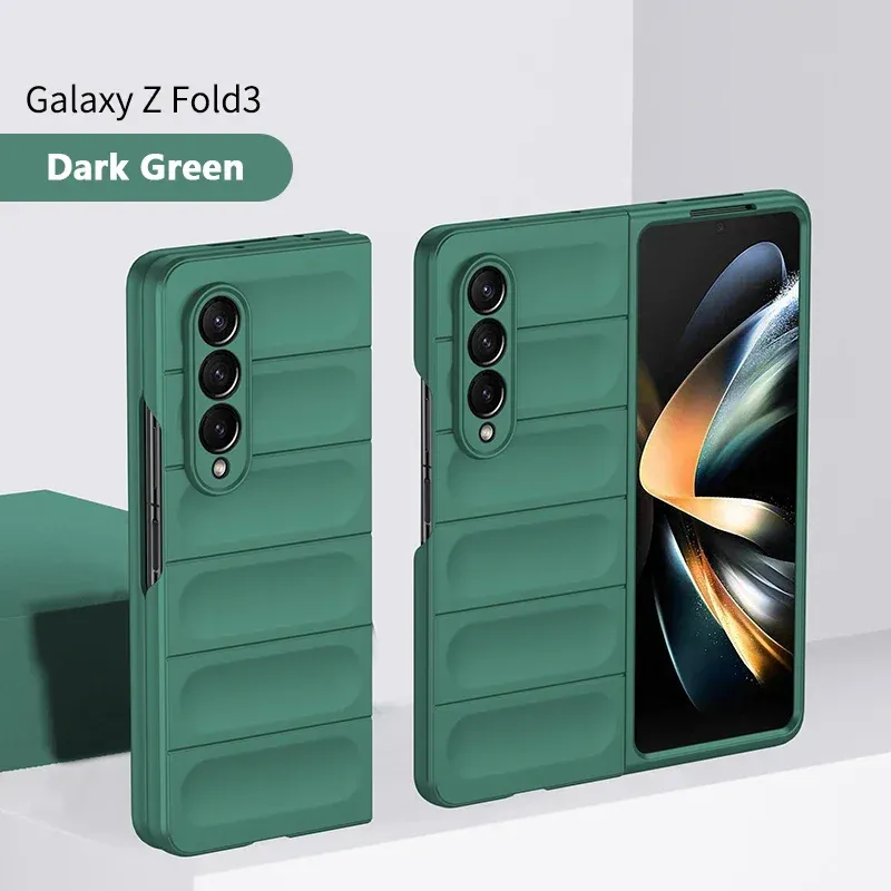 Modische, schlichte, matte Hülle in reiner Farbe für Samsung Galaxy Z Fold 7 6 5 4 3 5G, vollständiger Kamera-Stoßschutz_voghion.com