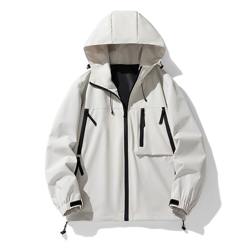 Giacca sportiva da alpinismo impermeabile antivento con cappuccio per coppia, autunno e inverno, da assalto all'aperto_voghion.com