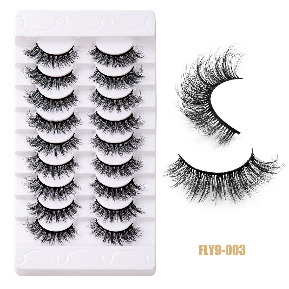 New 9 Pairs High Mink Hair False Eyelashes Multi-Layer Thick Eyelashes Daily Simulation Eyelashes_voghion.com