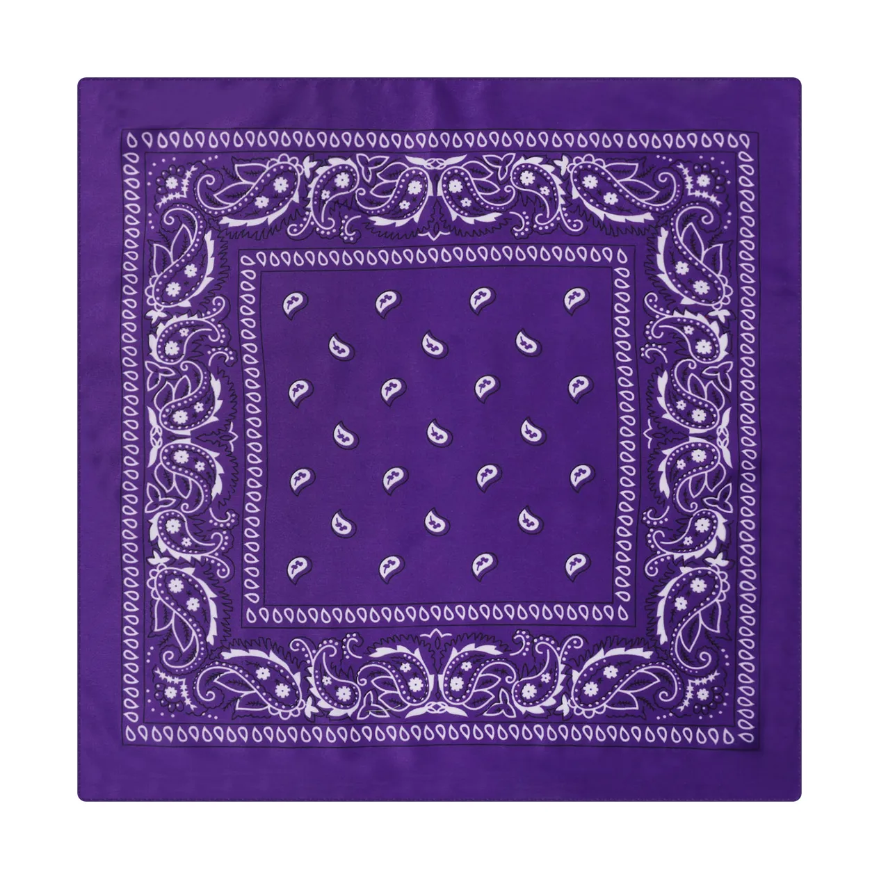 polyester paisley cashew flower square scarf hip hop outdoor cycling spot wholesale bandana headscarf_voghion.com