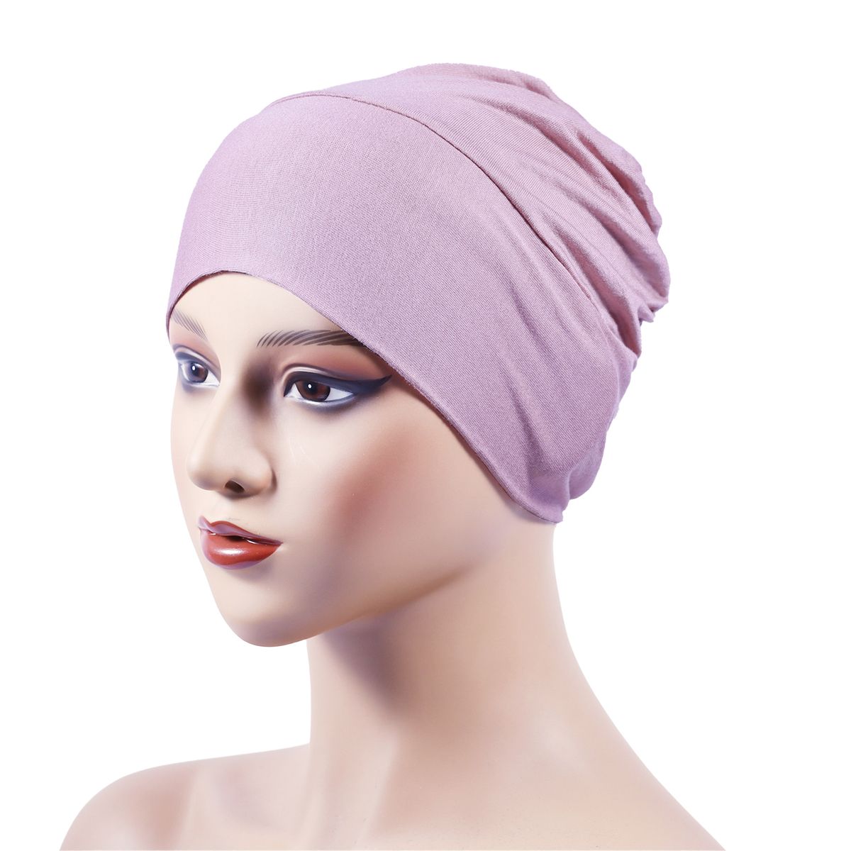 Chapeau foulard pour femme, chapeau en coton mercerisé, chapeau pull, peut cacher les cheveux, chapeau élastique, haute élasticité_voghion.com