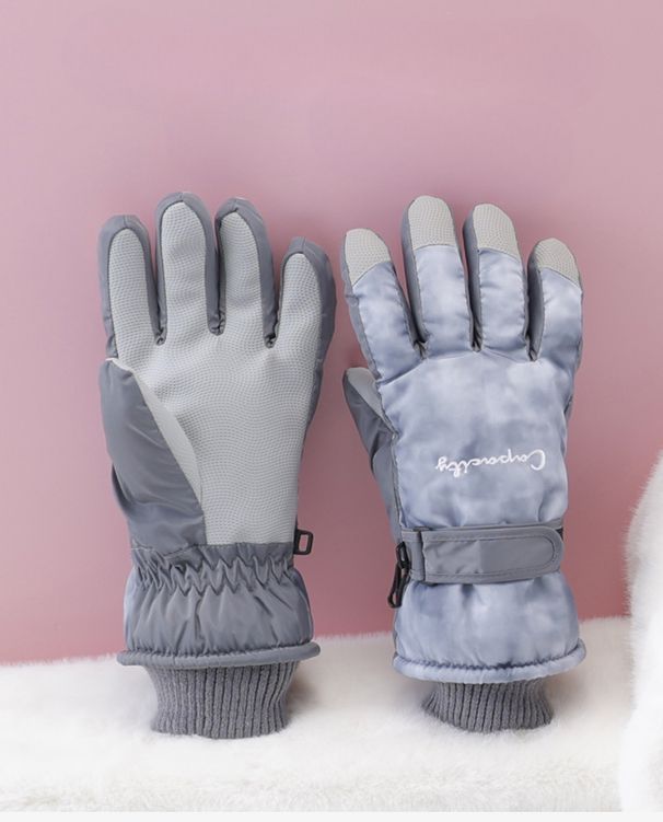 Guantes de esquí con palma completa y pantalla táctil para mujer, forro polar grueso para hombre, cálidos, de algodón, para invierno, ciclismo, bicicleta eléctrica, viento frío, impermeables._voghion.com