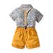 abiti per bambini, camicie stampate a maniche corte per ragazzi, tute, papillon, abbigliamento per bambini in stile spiaggia con spedizione in un unico pezzo_voghion.com