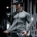 Muscle Fitness Men's Autumn Leisure Sports Long Sleeve Running Equipment Training Slimming Fast Drying High Elasticity_voghion.com