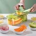 Multi-Functional Vegetable Grater – 3/6 Blades Stainless Steel Handheld Slicer For Potato, Carrot, Cucumber With Non-Slip Handle & Collection Basket_voghion.com