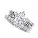 Minimalist Style Three-in-One Stacking With Brilliant Super Sparkling Marquise Zircon Open Ring For Women_voghion.com