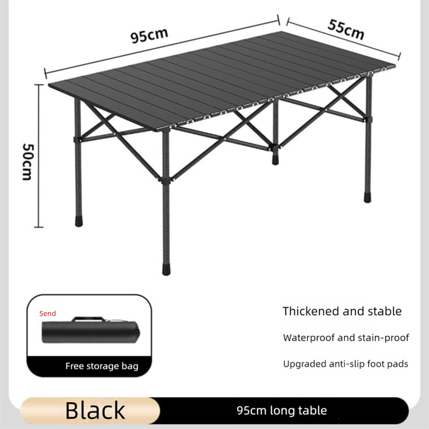 Portable Folding Outdoor For Home Use, Egg Roll Integrated Desktop Dining Table, Picnic Camping BBQ Table_voghion.com