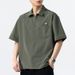 Workwear Collar Shirt, Men's Summer High-end Feeling, Personalized Handsome Short Sleeved Shirt, Half Sleeved Shirt_voghion.com