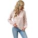 Camicia da donna a maniche lunghe color oro caldo_voghion.com