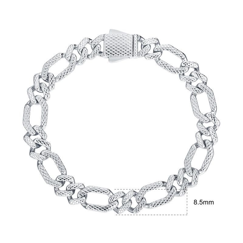 Bracciale da donna in stile hip hop con chiusura a molla in zirconia cubica e design resistente per uomini e donne_voghion.com