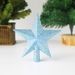 Decorazione natalizia da 19,5 cm, stella a cinque punte, stella a tromba, albero di Natale tridimensionale cosparso di polvere, accessori per composizioni di alberi_voghion.com