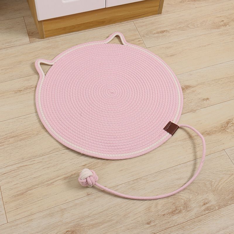Pad Wear-Resistant Non-Slip Self-Entertainment Blanket With Cotton Rope Ball Climbing Mat Woven Pet Cat Scratching Board_voghion.com