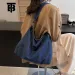 TB BHULAMTE Designer Inverno Alta qualità Nuova Tela Denim Retro Moda Monospalla Lusso Tracolla Grande Capacità_voghion.com