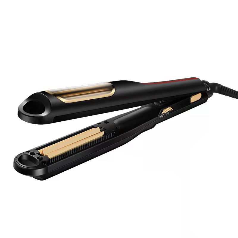 110-240v Power 40w Electric Wave Splint Hair Straightener Ceramic Curling Irons_voghion.com