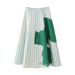 Summer New Striped Corset-Style Top And Mid-Length Skirt Set For Women2964192_voghion.com