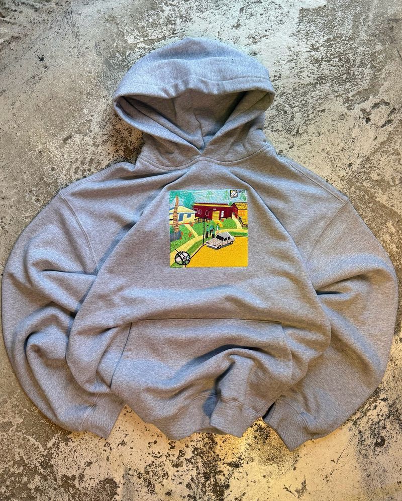 Felpa con cappuccio Freedom 3D ricamata - Pullover streetwear unisex con grafica audace, vestibilità comoda (grigio, S/M/L/XL)_voghion.com