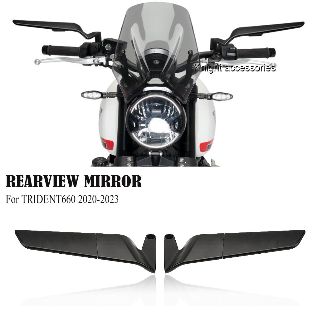 Per Trident660 Specchietto retrovisore regolabile posteriore moto Vista laterale posteriore Specchietto retrovisore TRIDENT660 2020-2023_voghion.com