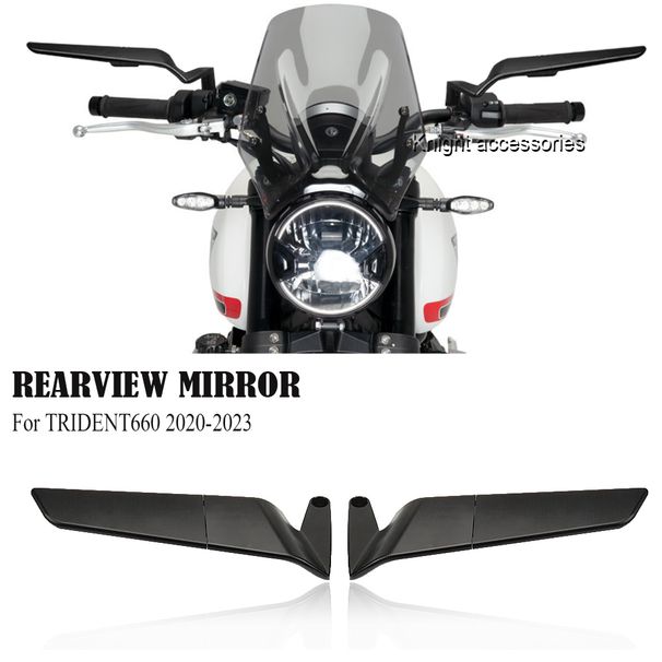 Per Trident660 Specchietto retrovisore regolabile posteriore moto Vista laterale posteriore Specchietto retrovisore TRIDENT660 2020-2023_voghion.com