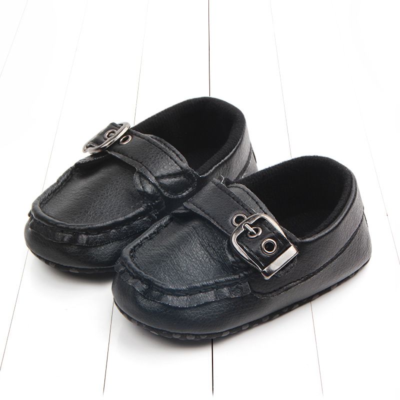 Spring and Autumn New Babyshows Walking Baby Soft Sole 0-1 Year Old Iron Button Bean Shoes 0249_voghion.com
