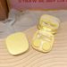 Unisex Contactlensdoosje Eenvoudig schattig contactlensdoosje DIY contactlensdoosje draagbaar Dubbele doos verzorging_voghion.com