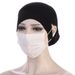 flat brim hat with pierced ears, small hat, bottom hat, mask can be worn_voghion.com