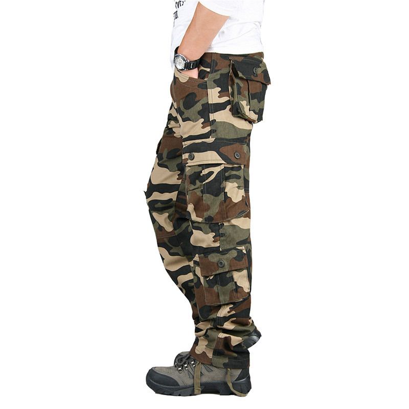 camouflage military overalls men's trousers outdoor casual pants men's large size straight men's pants work pants_voghion.com