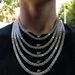 Collier unisexe hip-hop en zircon et diamants pour homme et femme, accessoire de bijouterie haut de gamme_voghion.com