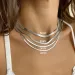 Collana con catena a serpente in acciaio inossidabile 316L pronta all'uso per donna e uomo, colore oro, catene a spina di pesce, gioielli di tendenza 2024_voghion.com