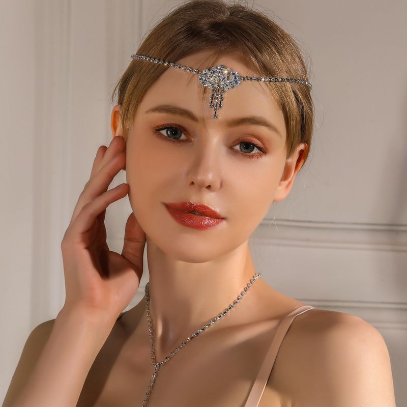 Heißer Verkauf Augenbraue Drop Diamant Braut Haar zubehör Boo Simia Stirn Kette zubehör_voghion.com