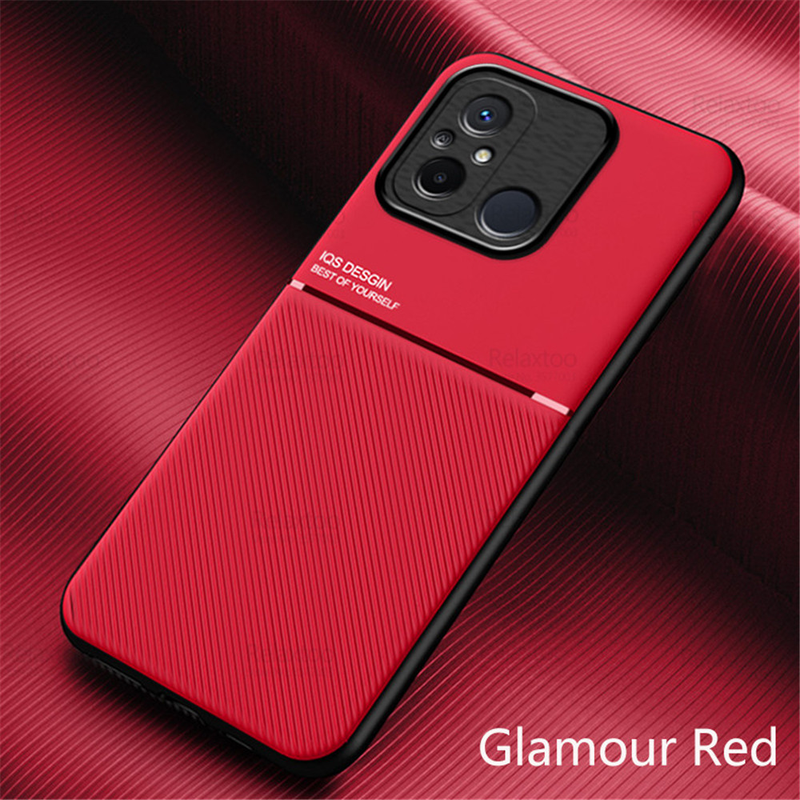 Custodia posteriore con supporto magnetico per auto per Xiaomi Redmi 12C 4G Custodia protettiva per fotocamera RedmI12C Redmy 12C 12 C C12 Paraurti in silicone Fundas_voghion.com