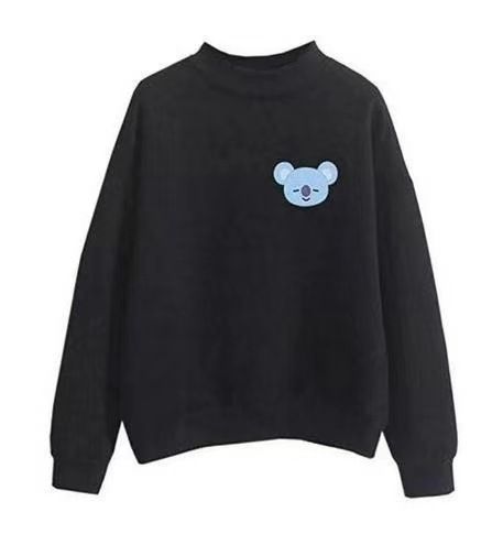 Autumn And Winter New Style Mid-Neck Candy Color Couple Outfit Wandering Child Casual Personality Sweatshirt_voghion.com