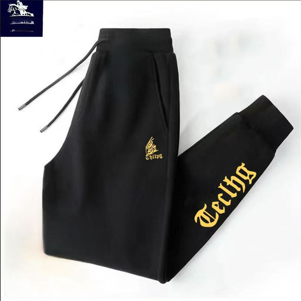 Legend Paul Neue Herrenhose mit Fleecefutter, Herbst/Winter, verdickt, warm, locker, lässig, Sport, Jogger, Jogginghose, trendig_voghion.com