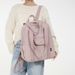 Urban Outing Fresh Schultertasche Damen Neue Mode Einfache Textur Student Pendler Rucksack_voghion.com