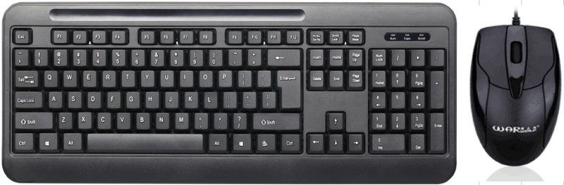 Fenghuolang Km690 Wired Keyboard Mouse Set Gaming Office Frosted Durable USB Desktop And Notebook Computer_voghion.com