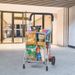 Carrello pieghevole per la spesa, ruote girevoli con utilità di rotolamento_voghion.com