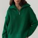 "Plus Size Zip-Front Knit Sweater With Mock Neck - Stretchy Polyester Blend Long Sleeve Pullover, Wrinkle-Resistant & Warm,_voghion.com
