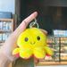 Creative Plush Flip Octopus Trinket Bag Keychain Pendant_voghion.com