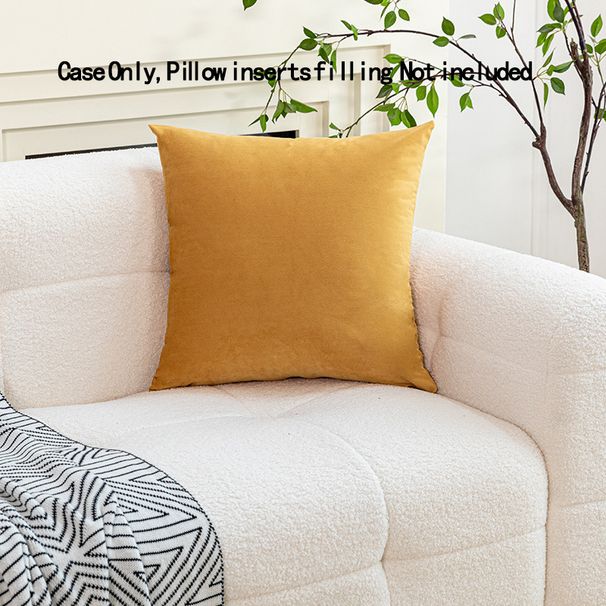 Nordisk enkel enfärgad förtjockad holländsk sammet färg godiskudde sovrum sängkuddfodral_voghion.com