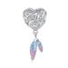 Heart Dreamcatcher Charm Sterling Silver Charm_voghion.com