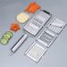 4 In1 Vegetable Slicer Stainless Steel Shredder Cutter Multi-Purpose Vegetable Slicer Cuts Set Manual Fruit Carrot Potato Grater_voghion.com